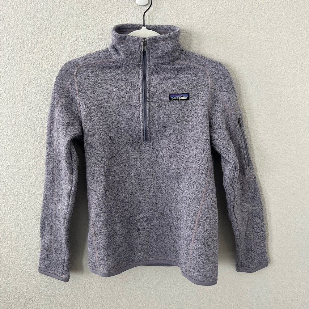 Patagonia Smokey Purple Fleece Quarter-zip Pullover